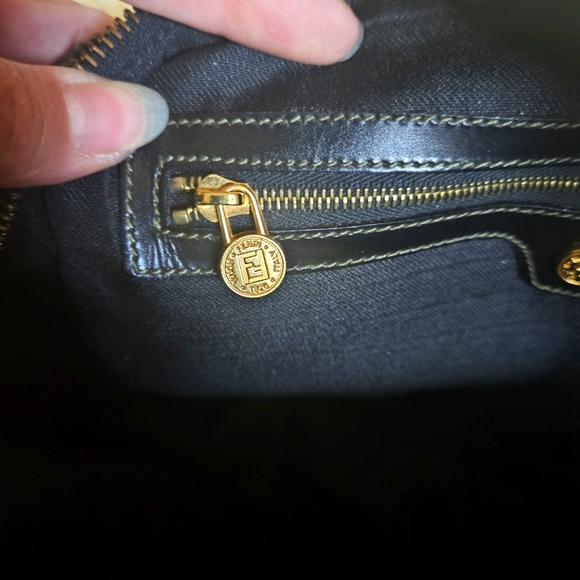 Fendi Pequin Striped Canvas Crossbody Bag - Picture 13 of 16